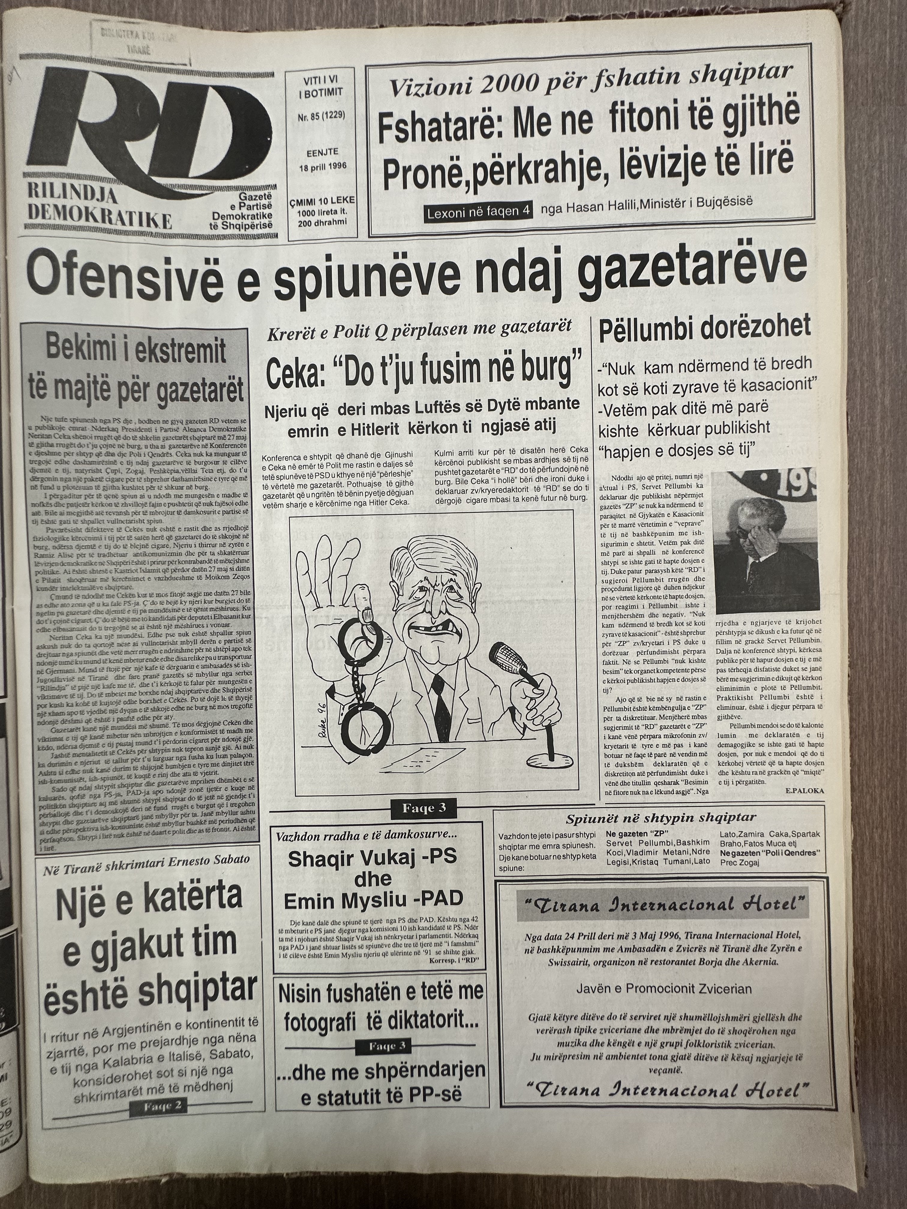 Rilindja Demokratike 1996-04-18